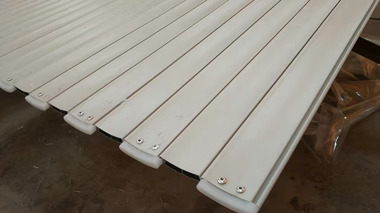 Roller shutter door being assembled Roller shutter door being assembled